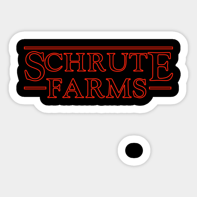 Schrute Farms Sticker by Great Bratton Apparel